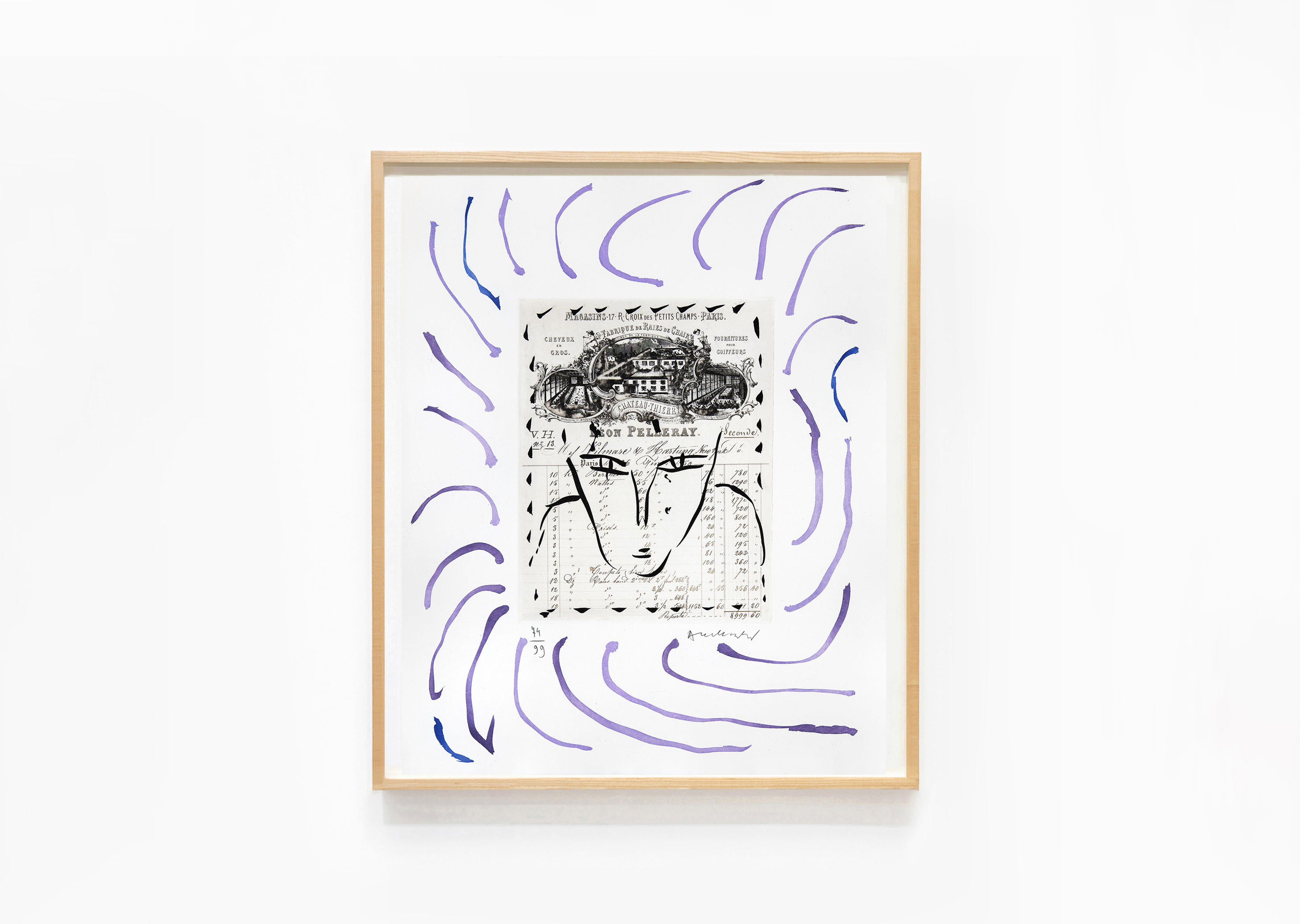 estampe Rue Croix-des-Petits-Champs Pierre Alechinsky